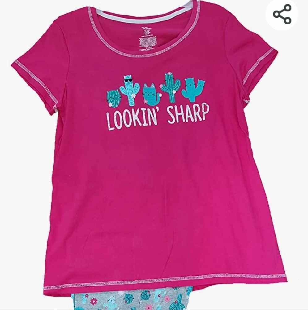 Cactus pajama set, women's S